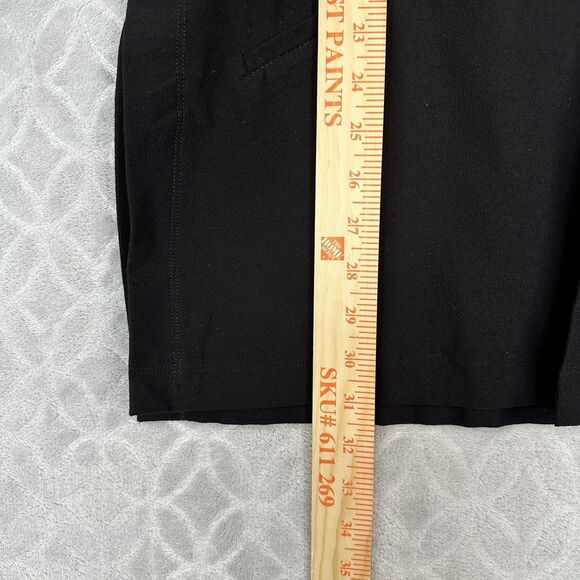 Eileen Fisher Open Front Kimono Cardigan S Black Crepe Pockets Minimal Capsule - Picture 12 of 15